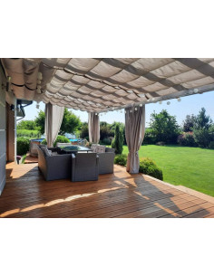 HORIZONTÁLNÍ ŘÍMSKÁ ROLETA - KABELOVÝ SYSTÉM